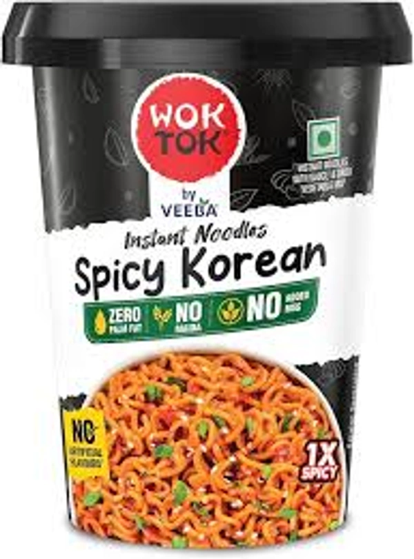 Veeba Wok Tok Instant Noodles Spicy Korean - 92.5 gm - 92.5 gm