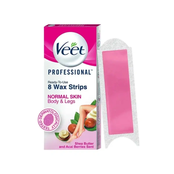 Veet Professional Wax Strips (For Normal Skin) - (8 Pieces) - 1 Pack