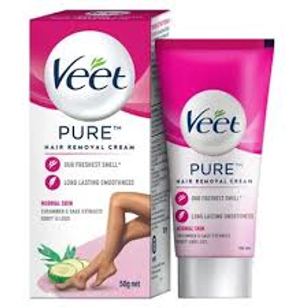Veet Pure Hair Removal Cream (for Normal Skin) - 50 gm - 50 gm
