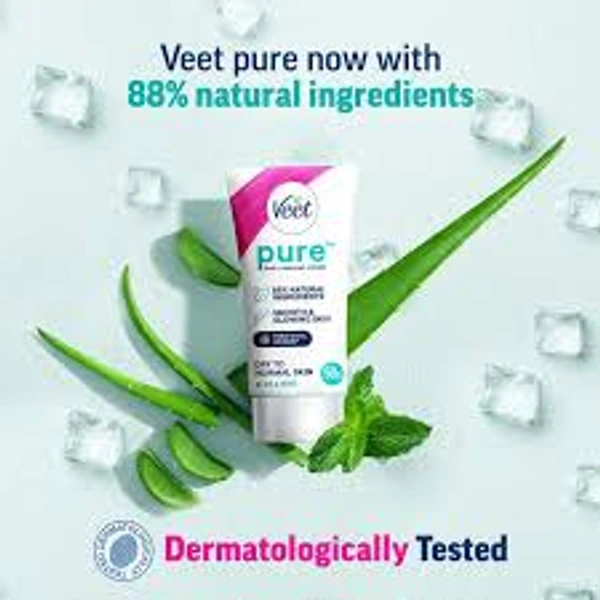 Veet Pure Hair Removal Cream Organic Aloe Vera & Rose Extracts - 30 gm - 30 gm