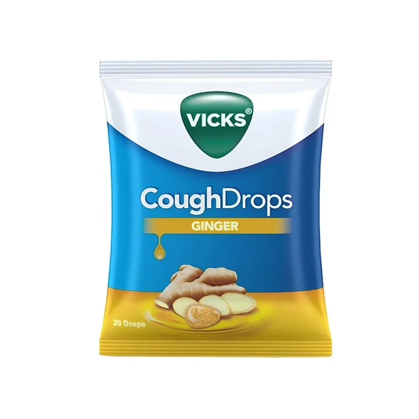 Vicks Ginger Lozenges (Relieves Throat Irritation) - 20 Pieces - 20 Pieces