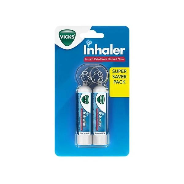 Vicks Inhaler (Instant Relief From Blocked Nose) - 2 Pieces - 2 Pieces