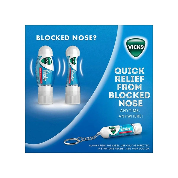 Vicks Inhaler (Instant Relief From Blocked Nose) - 2 Pieces - 2 Pieces