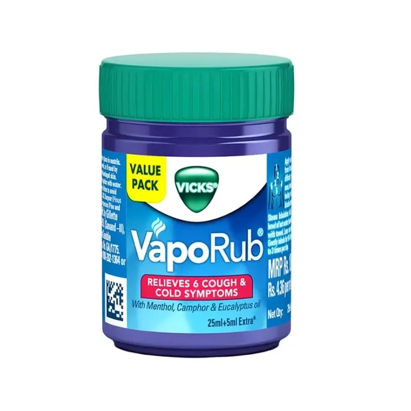 Vicks VapoRub Chest rubs & balms (Relieve Cold, Cough & Blocked Nose) - 25 ml - 25 ml