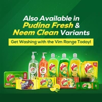 Vim Lemon Dishwash Bar Pack of 4 - (4 *200 gm) - 800 gm - 800 gm