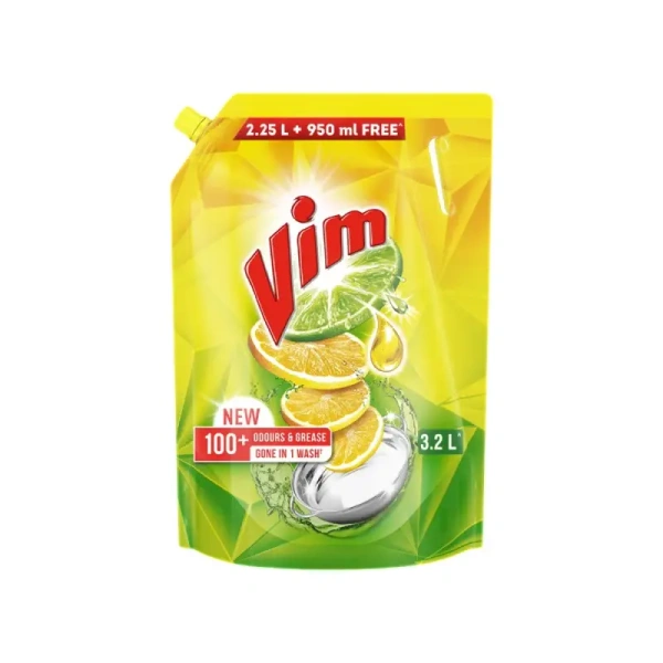 Vim Lemon Dishwash Gel - 3.2 ltr - 3.2 ltr