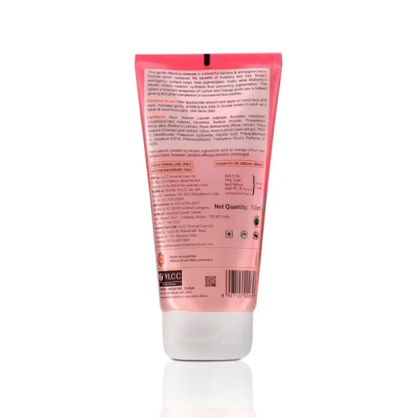 VLCC Mulberry & Rose Fairness Face Wash - Buy 1 Get 1 Free (2*150 ml) - 300 ml