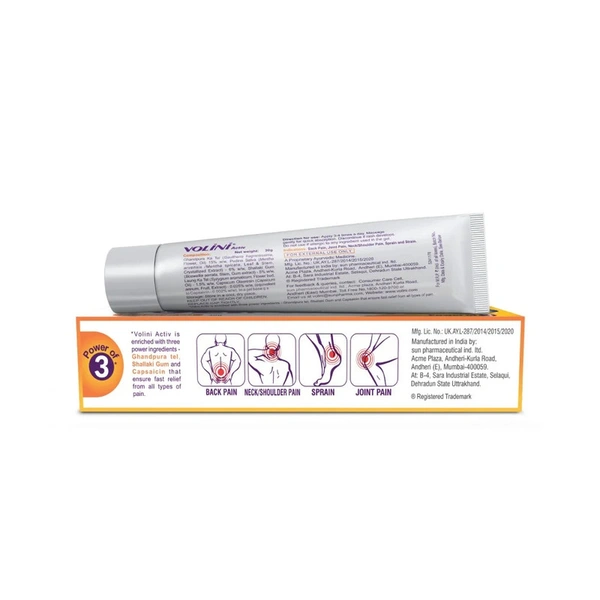 Volini Activ Pain Relieving Gel - 30 gm - 30 gm