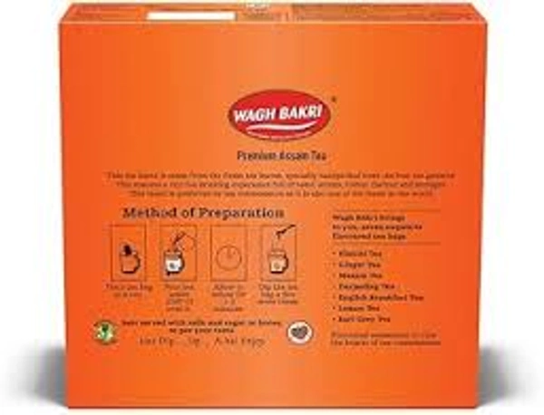 Wagh Bakri Premium Assam Tea - 100 pieces - 100 Pieces