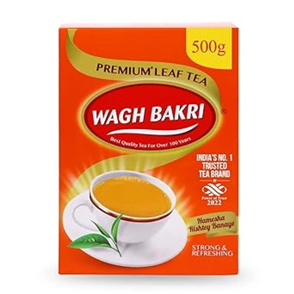 Wagh Bakri Premium Leaf Tea Carton - 500 gm - 500 gm