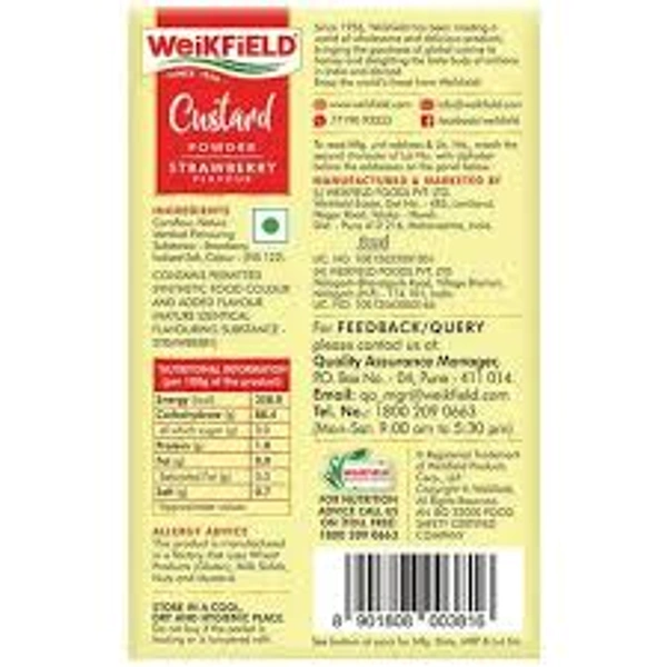 WeikField Custard Powder Strawberry Flavored - 75 gm - 75 gm