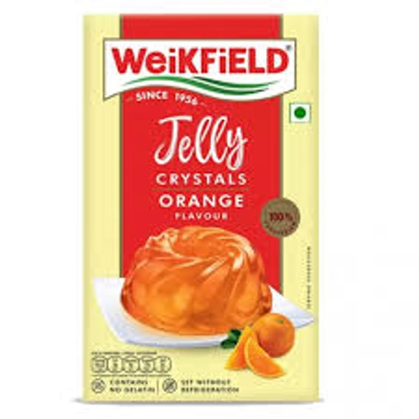 WeikField Jelly Crystals Mix Orange Flavoured - 90 gm - 90 gm