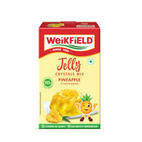 WeikField Jelly Crystals Mix Pineapple Flavoured - 90 gm - 90 gm