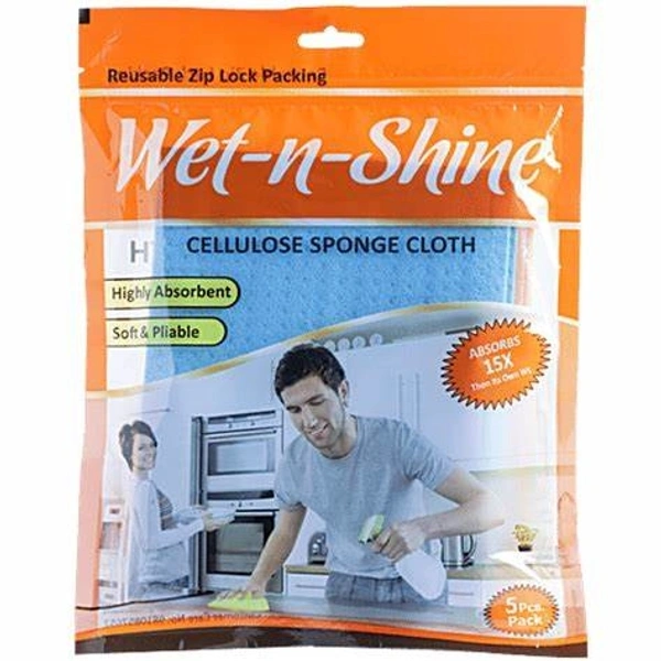 Wet-N-Shine Cellulose Sponge Cloth - 1 Pack - 1 Pack