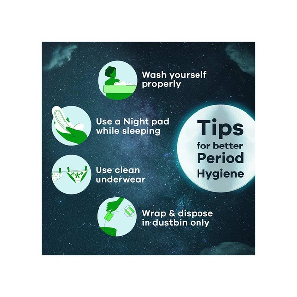 Whisper bindazzz Nights Sanitary Pads (20 Pieces) - 20 Pieces