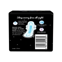 Whisper Ultra Bindaz Night Sanitary Pads (XL+ Wings) - 15 Pieces - 15 Pieces