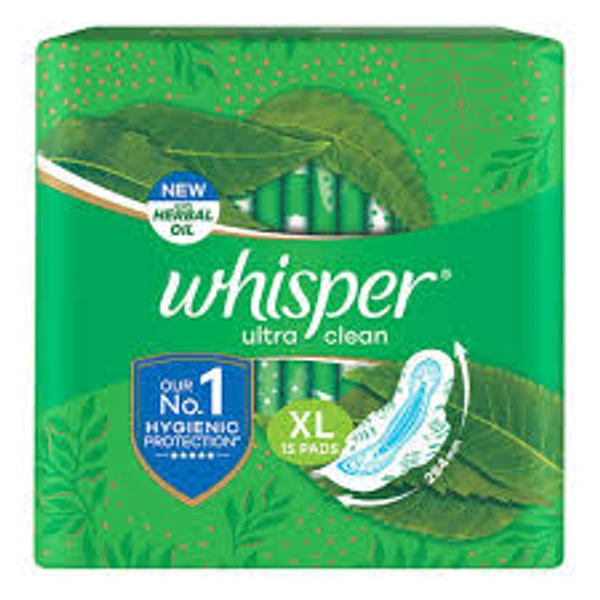 Whisper Ultra Hygiene Comfort XL 284 mm - 15 Pads - 15 Pads