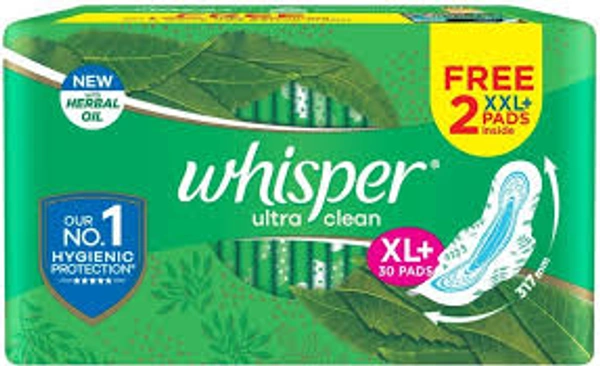 Whisper Ultra Hygiene Comfort XL+ 317 mm-30 Pads - 30 Pads