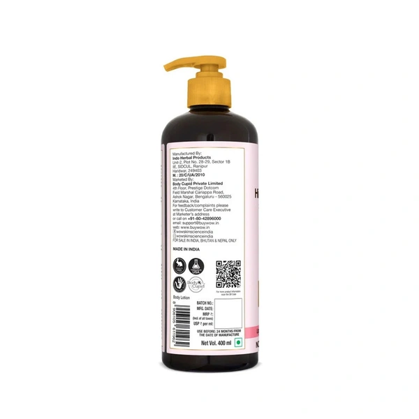 Wow Skin Science Himalaya Rose With Lactic Acid Body Lotion (2*400 ml) - 800 ml