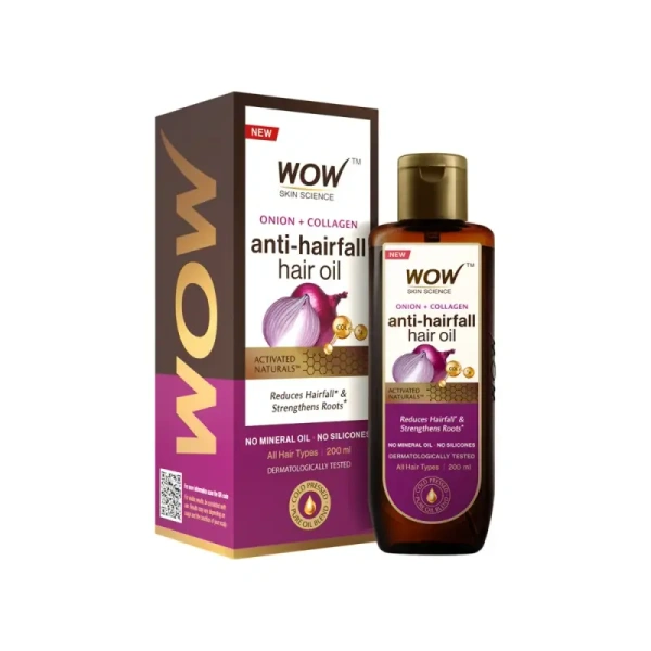 Wow Skin Science Onion Black Seed Hair Oil - 200 ml