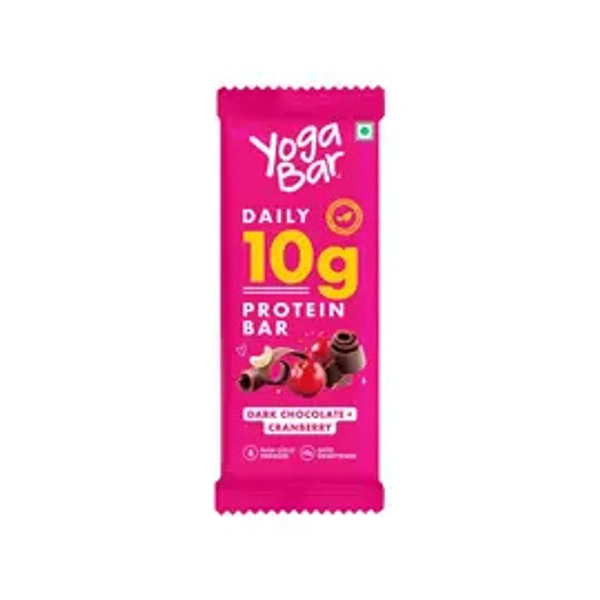 Yoga Bar 10 Gm Dark Chocolate & Cranberry Protein Bar - 50 gm - 50 gm