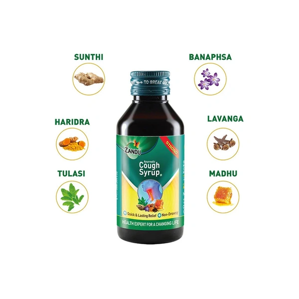 Zandu Ayurvedic Cough Syrup - 100 ml - 100 ml