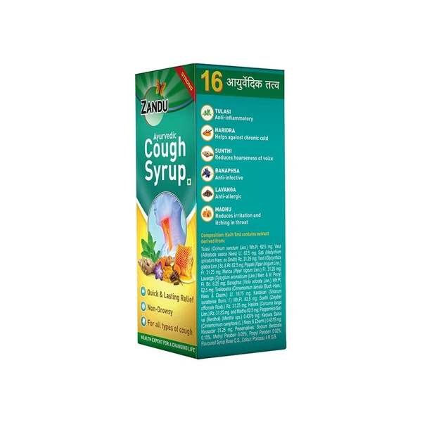 Zandu Ayurvedic Cough Syrup - 100 ml - 100 ml