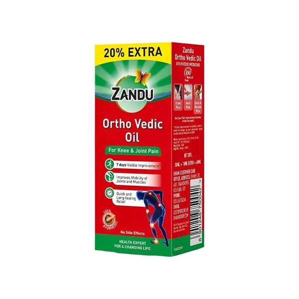 Zandu Ortho Vedic Pain Relieving Oil - 60 ml - 60 ml