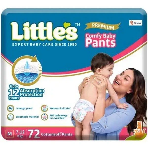 LITTLES BABY DAIPERS 72 PANTS - NB,S,M,L,XL