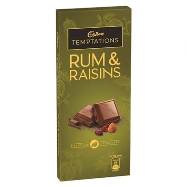 Cadbury Temptations Rum & Raisins Premium Chocolate - 72 g - 72 g