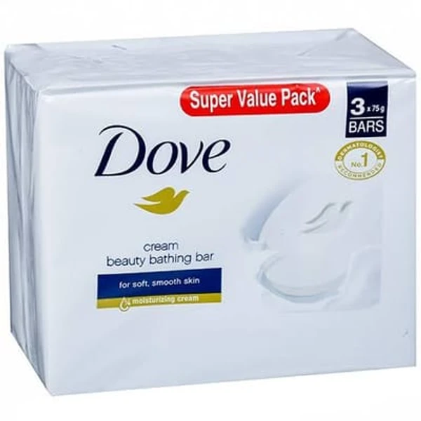 Dove Cream bathing Bar Value Pack of 3 Soaps