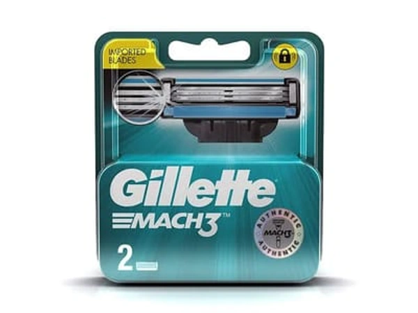 Gillette Mach 3 Cartridge 2 pc Pack- - 2 Pack