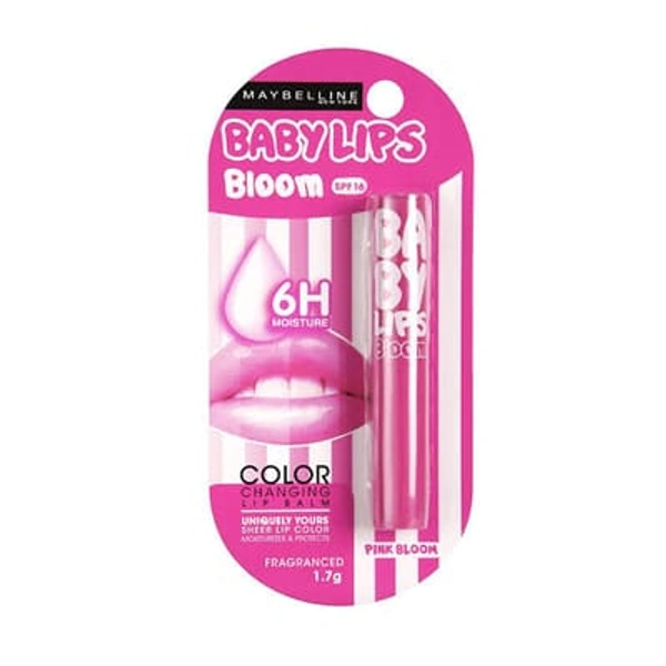 Maybelline Baby Lips Bloom Lip Balm- Pink Bloom(1.7g) - 1 pc