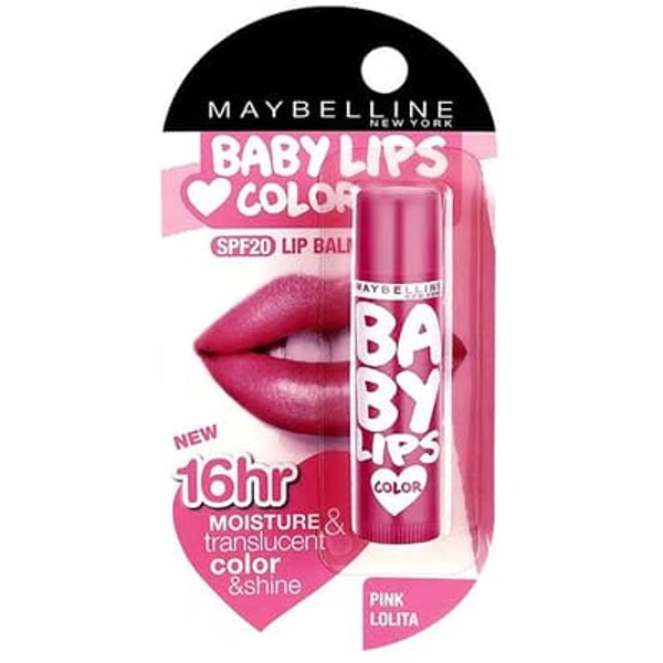 Maybelline Baby Lips Lip Balm- Pink Lolita - 1 pc
