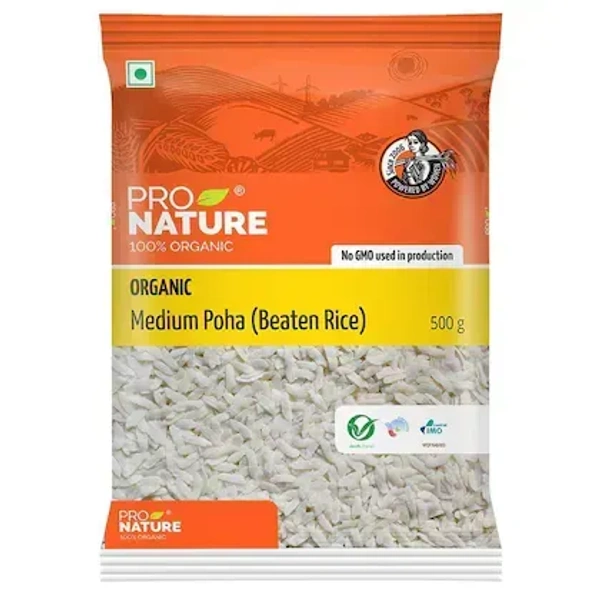 Pro Nature Organic Medium Poha- 500 g - 500 gm