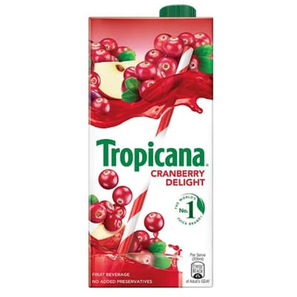 Tropicana Cranberry Delight Juice- 1ltr - 1 ltr