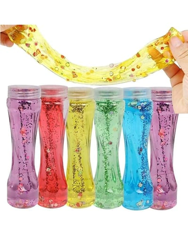 Unicorn Design Slime for Kids in Long Jar- 1 pc - 1pc