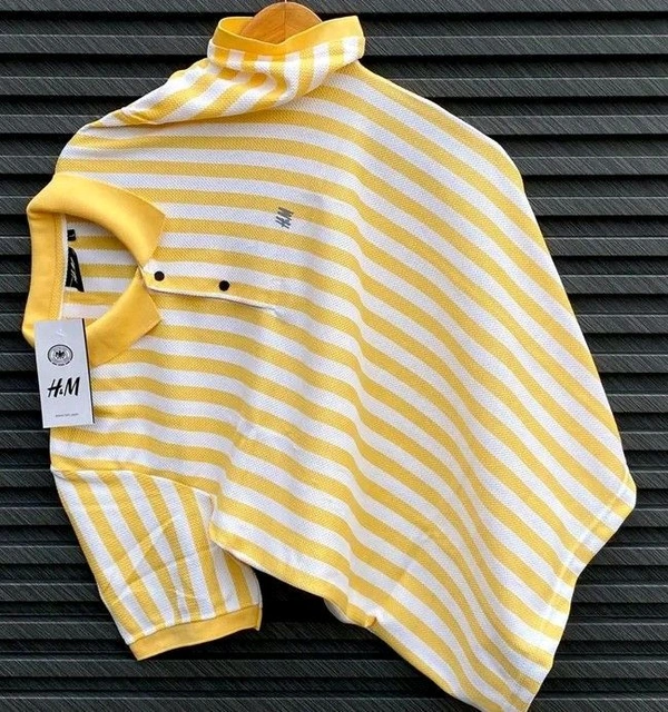 Branded Surplus Stripped Polo OG - M, Grandis