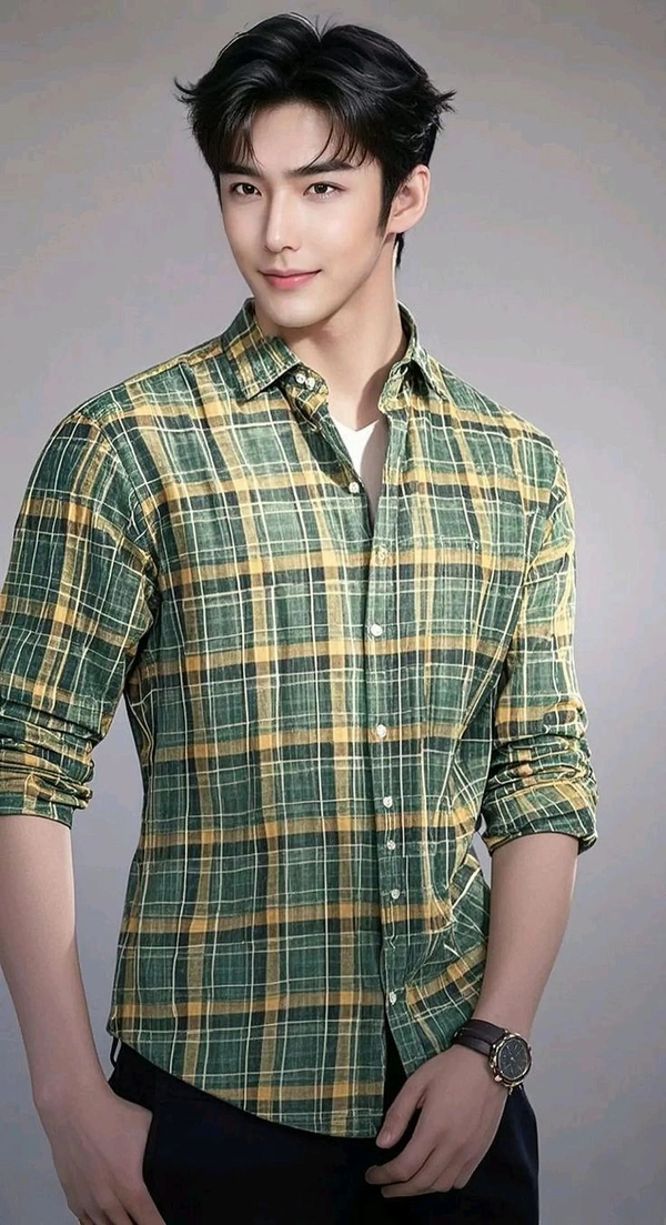 Premium SURPLUS Checks OG shirt - M, Pine Green