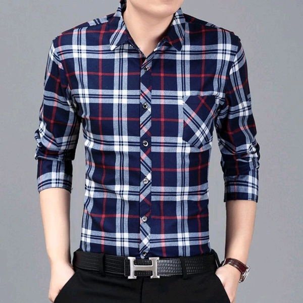 Premium SURPLUS Checks OG shirt - M, Ultramarine