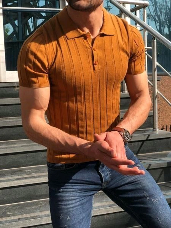 Branded Imported Surplus Polo Knitted OG - 3xl, Brown