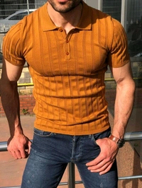 Branded Imported Surplus Polo Knitted OG - 5xl, Brown