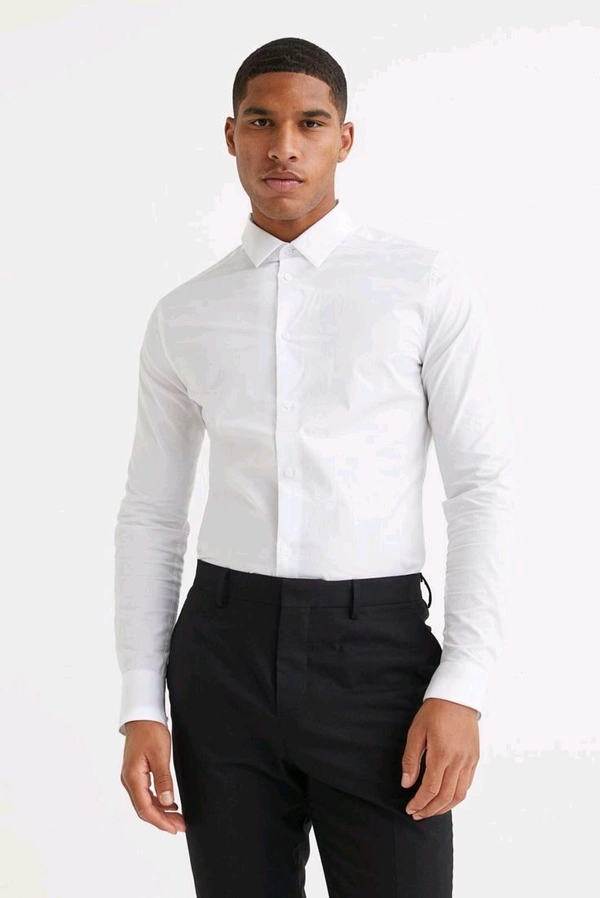 Luxury Brand Plain Shirt OG  - White, M