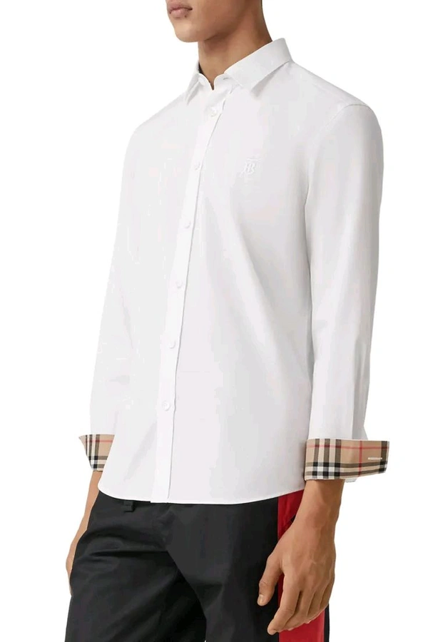 Luxury Brand Plain Shirt OG  - White, L