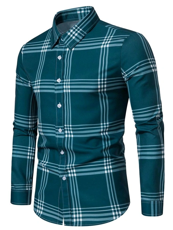 Premium Imported Check Shirts - Blue Stone, Xl