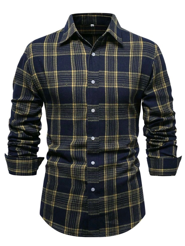 Premium Imported Check Shirts - Xl, Navy Blue