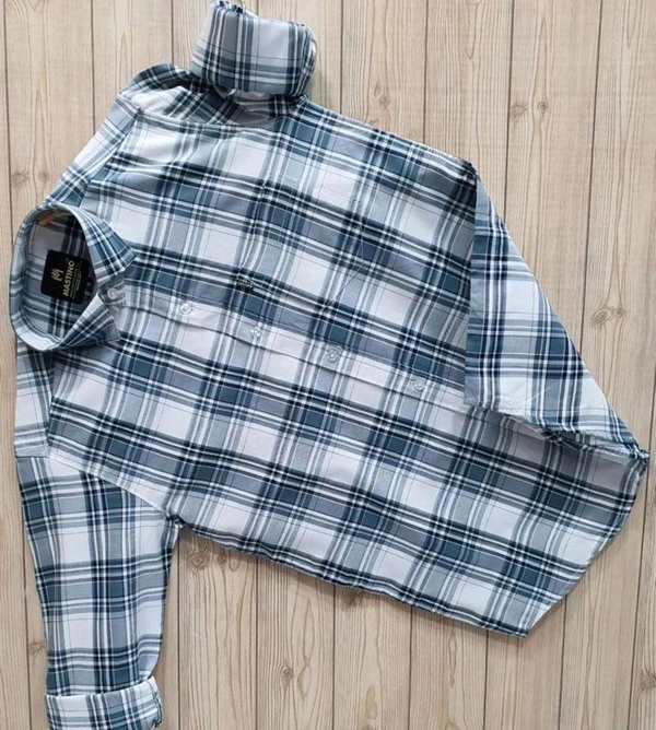 Premium Imported Check Shirts - Blue Stone, XXL