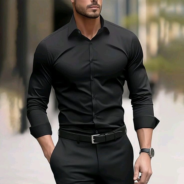 Premium Imported Oxford Shirts - M, Black