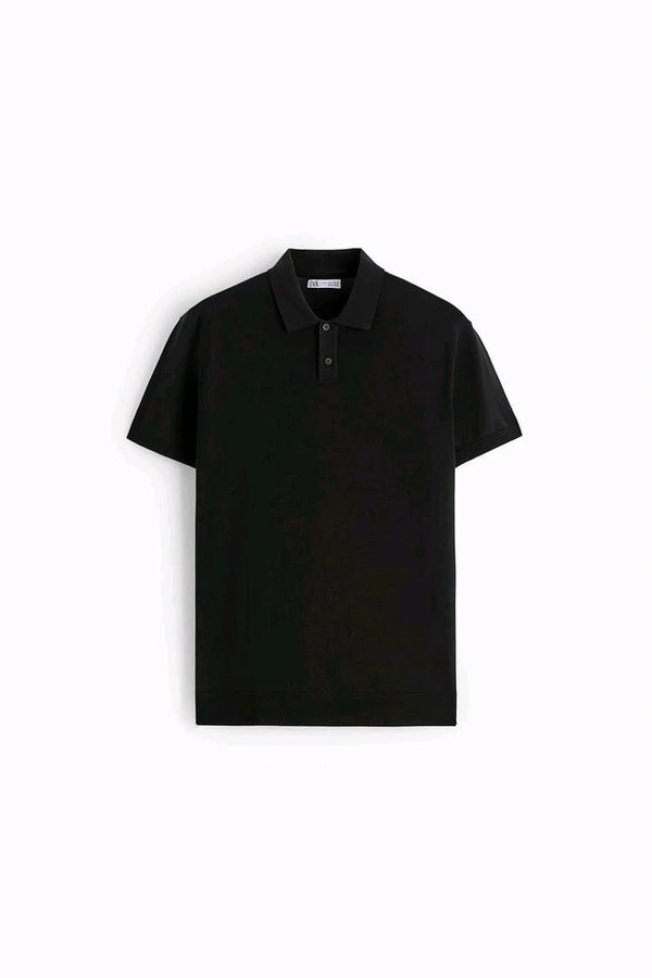  Premium Polo Tshirt For Mens - M, Black