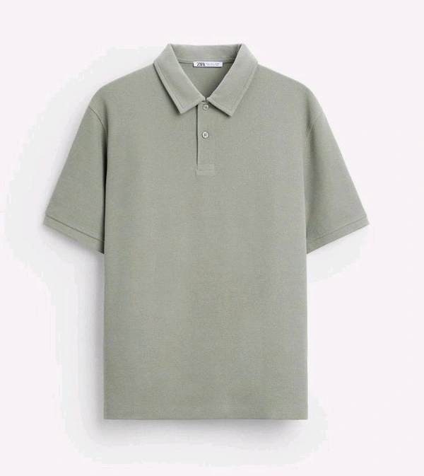  Premium Polo Tshirt For Mens - M, Shadow Green